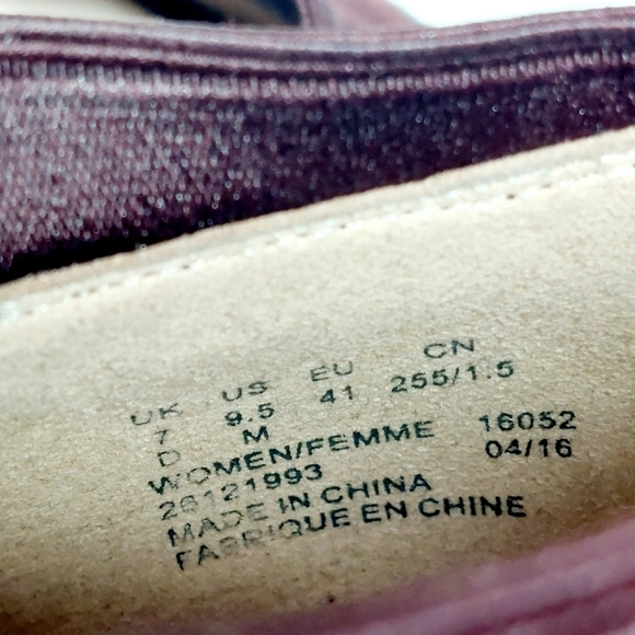 Clarks Kendra Purple Suede Mix Closed-Toe Pumps A418 - Picture 12 of 14